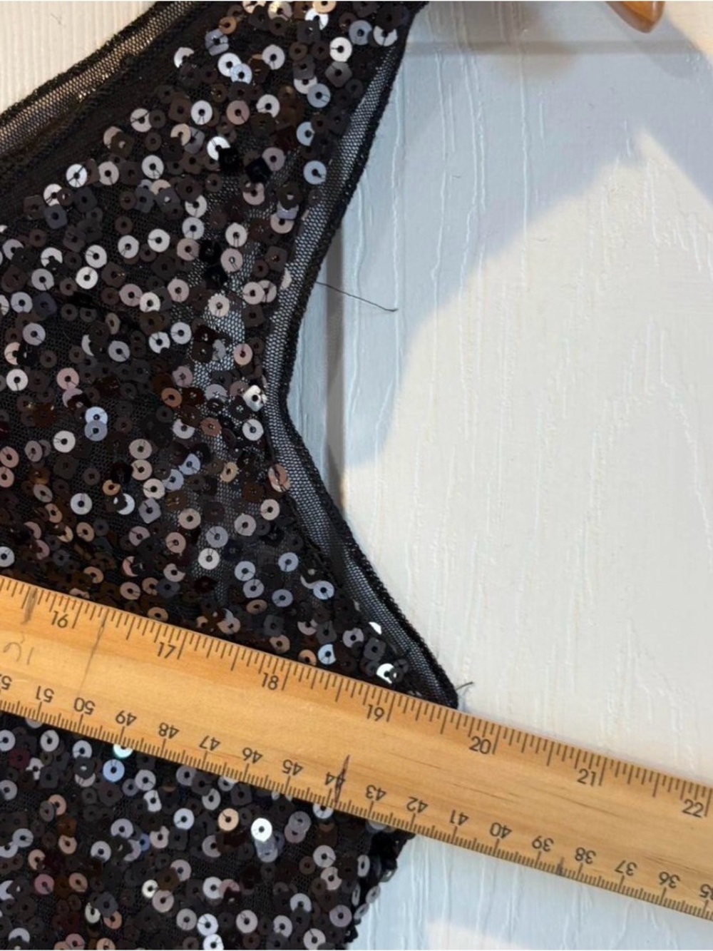 Express Black Sequin Tank Top - Picture 6 of 6